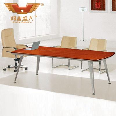 6人時尚會議桌 2.4米板式會議桌HY-A4124