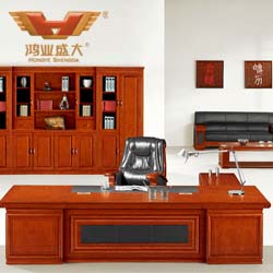 紅棕色老板桌 老板桌批發HY-D5232